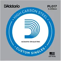 Daddario D'addario PL017 - Corde au détail 017 guitare électrique - Acier plein