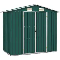 vidaXL Abri de jardin vert 205x129x183 cm Acier galvanisé
