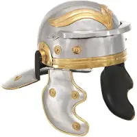vidaXL Casque de soldat romain antique Réplique pour LARP Argenté Acier