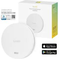 Hombli détecteur de fumée intelligent blanc