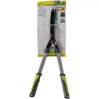 Kinzo taille-haies 65CM - avec lames Llaflon - Extra fort - Inoxydable - Lames anti-adhérentes - Gris/Vert