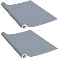 vidaXL Films autoadhésifs pour meubles 2 pcs Gris 500x90 cm PVC