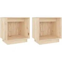 vidaXL Tables de chevet 2 pcs 40x30x40 cm Bois de pin solide