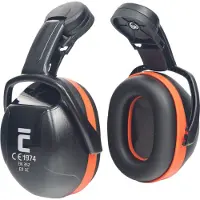Cerva Helm-Ohrschützer ED 3 High schwarz/orangePasst auf Helme mit StandardschlitzDämpfungs