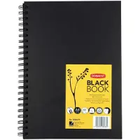 Derwent Carnet de dessin - - A4 - Couverture noire mate - 40 feuilles - 200 gsm