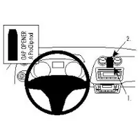 Brodit ProClip Seat Ibiza 2009-2011 Fixation Centrale
