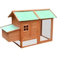 vidaXL Cage à poules 170x81x110 cm Bois de pin & de sapin