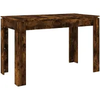 vidaXL Table de salle à manger chêne fumé 120x60x76 cm bois composite