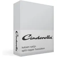 Cinderella Drap-Housse Split Topper Cinderella Sundays Light Grey (Satin)-200 x 220 cm