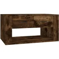 vidaXL Table basse chêne fumé 80x50x40 cm bois composite