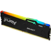 Kingston FURY Beast RGB - DDR5 - module - 16 Go - DIMM 288 broches - 6000 MHz / PC5-48000 - CL40 - 1.35 V - mémoire sans tampon - on-die ECC