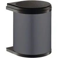 Hailo Poubelle pour cuisine, à encastrer à partir de 40 cm, armoire de salle de bains, poubelle pour produits cosmétiques, 1 x 15 L