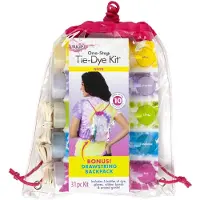 Tulip Tie-Dye sac à dos kit de bricolage néon - jouet textile coloré