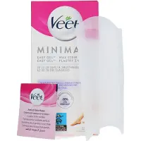 Veet Bandes de cire hypoallergéniques Minima pour les jambes, 12 pièces