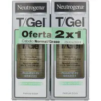 Neutrogena DUPLO T-Gel Shampooing antipelliculaire pour cheveux normaux/gras, 2 x 250 ml
