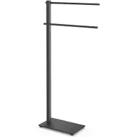 Zack Porte-serviettes CARVO acier inoxydable noir mat