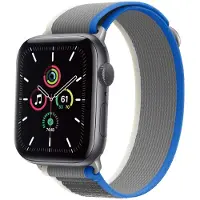 IMoshion Bracelet Trail en nylon Apple Watch | 44/45/46/49 mm - Blue / Grey