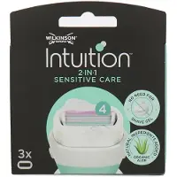 Wilkinson Têtes de rechange Intuition Naturals Sensitive, lot de 3