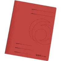 Herlitz Dossier de reporting easyorga, DIN A4, carton de Manille, rouge 240 g/m2, plié et prêt à l'emploi (A4, 1x)