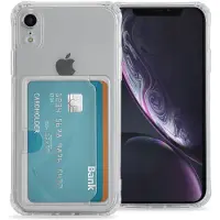IMoshion Coque silicone avec porte-cartes pour Apple iPhone Xr - Transparent
