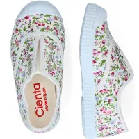 Cienta Slip-ons en Blanc Textile 23