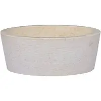 vidaXL Lavabo Crème Ø40x15 cm Marbre