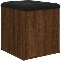 vidaXL Banc de rangement chêne marron 42x42x45 cm bois d'ingénierie