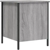 vidaXL Banc de rangement sonoma gris 40x42,5x50 cm bois d'ingénierie