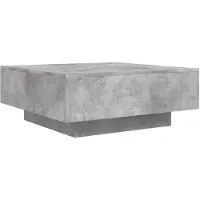 vidaXL Table basse gris béton 80x80x31 cm Bois composite