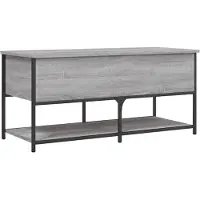 vidaXL Banc de rangement sonoma gris 100x42,5x47 cm bois d'ingénierie