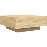 vidaXL Table basse chêne Sonoma 80x80x31 cm Bois composite