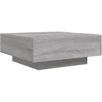 DKD Home Decor Table basse Gris Sonoma 80x80x31 cm bois composite