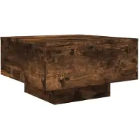 DKD Home Decor Table basse chêne fumé 55x55x31 cm bois composite