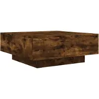 DKD Home Decor Table basse chêne fumé 80x80x31 cm bois composite