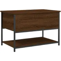 vidaXL Banc de rangement chêne marron 70x42,5x47 cm bois d'ingénierie