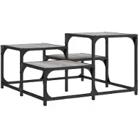 DKD Home Decor Table basse Gris Sonoma 68x68x40 cm bois composite