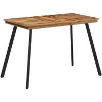 vidaXL Table de salle à manger 120x62x76 cm en teck massif