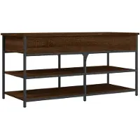 vidaXL Banc à chaussures chêne marron 100x42,5x50 cm bois d'ingénierie