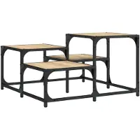 DKD Home Decor Table basse chêne Sonoma 68x68x40 cm bois composite