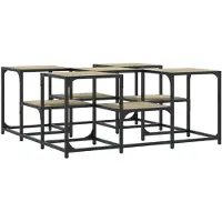 vidaXL Table basse chêne Sonoma 91x91x40 cm Bois composite
