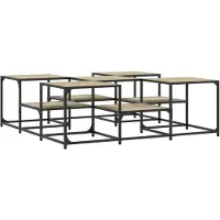 DKD Home Decor Table basse chêne Sonoma 121x121x40 cm bois composite