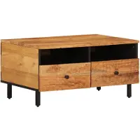vidaXL Table basse 80x54x40 cm en bois massif d'acacia