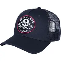 Lucky 13 Casquette Rockabilly de - Casquette Camionneur Fast And Loud - pour Unisexe - noir - Taille Standard