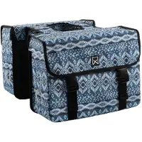 Willex Sacoches de vélo Ice 34 L bleu et noir