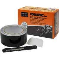 FOLIATEC Set Chrome Out Noir Brillant Bande de Film 5cm x 15m Sunscreens & Zone Design Unique