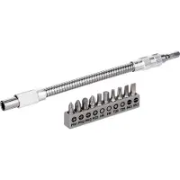 Bosch Powertools Pack 10 Embouts de vissage + Rallonge flexible 200 mm - 2608522376