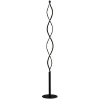 LINDBY Lampadaire , Welina, dimmable, Noir, Salon / séjour, Métal, Moderne