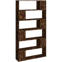 vidaXL Bibliothèque/Séparateur de pièce chêne fumé 100x24x188 cm