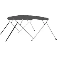 vidaXL 4-Bow Bimini Top Anthracite 243x196x137 cm