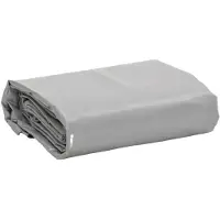 DKD Home Decor Bâche de protection Gris 3x3 m 650 g/m